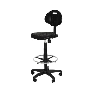 955-6722HB Swivel Task Chair w/ Low Back & Polyurethane Seat, Black