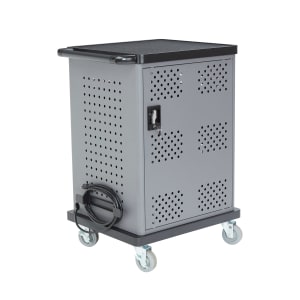 955-DCC Laptop Charging Cart w/ (2) Shelves - 12 ft Cord, Steel