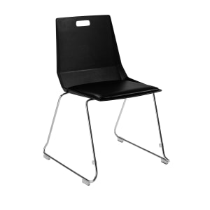 955-LVC101110 Student Chair - Black Vinyl Seat, Chrome Frame