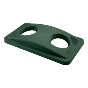 007-269288GRN Rectangle Recycling Trash Can Lid - Plastic, Green