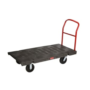 007-FG446600BLA 2000 lb Platform Truck w/ Tie Downs, 60"L x 30"W