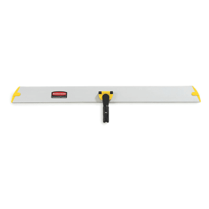 007-Q580 36" Hygen Hall Dusting Frame - Flat, Hook-and-Loop Strips, Aluminum, Yellow
