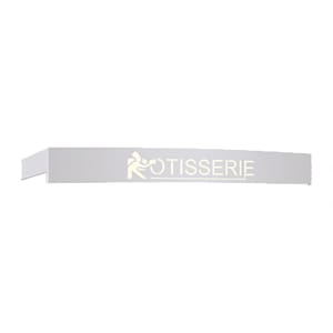 481-1160BDI Illuminated Decorative Roof for FlamBoyant 1160 Rotisseries, Stainless Steel, Black