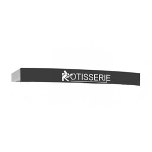 481-1375BDE Illuminated Decorative Roof for GrandFlame 1375 Rotisseries, Porcelain, Black