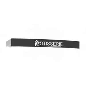 481-1400BDE Illuminated Decorative Roof for FlamBoyant 1400 Rotisseries, Porcelain, Black