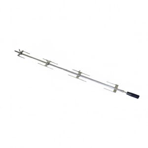481-BP1600 Traditional Chicken Spit w/ (3) Double & (2) Single Prongs for FlamBoyant 1600 Rotisseries