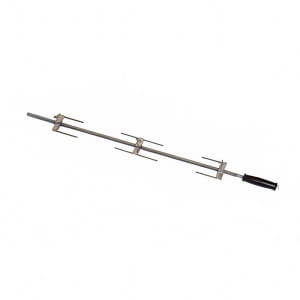 481-BP9 Traditional Chicken Spit w/ (1) Double & (2) Single Prongs for MasterFlame 975 Rotisseries