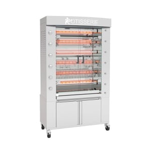 481-FB11606GSSLP Gas 6 Spit Commercial Rotisserie w/ 30 Bird Capacity, Liquid Propane
