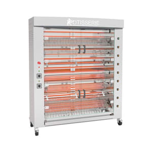 481-FB16008ESS Electric 8 Spit Commercial Rotisserie w/ 56 Bird Capacity, 208-230v/3ph