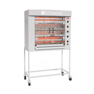 481-FB11604ESS Electric 4 Spit Commercial Rotisserie w/ 20 Bird Capacity, 208-230v/3ph