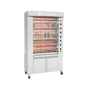 481-FB11606ESS Electric 6 Spit Commercial Rotisserie w/ 30 Bird Capacity, 208-230v/3ph