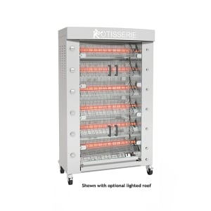 481-FBS11606GSSLP Gas 6 Spit Spatchcock Commercial Rotisserie w/ 24 Bird Capacity, Liquid Propane