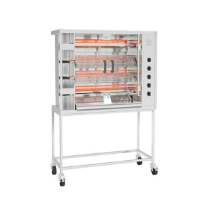 481-FF11754ESS Electric 4 Spit Commercial Rotisserie w/ 20 Bird Capacity, 208-230v/3ph