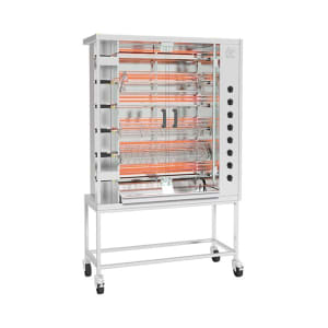 481-FF11756ESS Electric 6 Spit Commercial Rotisserie w/ 30 Bird Capacity, 208-230v/3ph