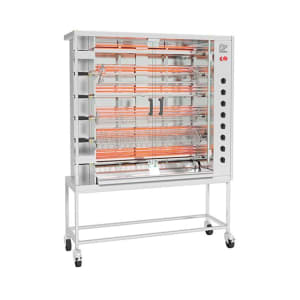 481-FF14256ESS Electric 6 Spit Commercial Rotisserie w/ 36 Bird Capacity, 208-230v/3ph