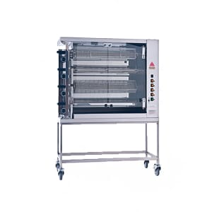 481-FF11754GSSLP Gas 4 Spit Commercial Rotisserie w/ 20 Bird Capacity, Liquid Propane