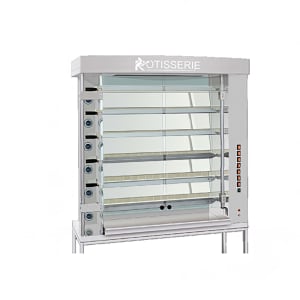 481-FF14256GSSNG Gas 6 Spit Commercial Rotisserie w/ 36 Bird Capacity, Natural Gas