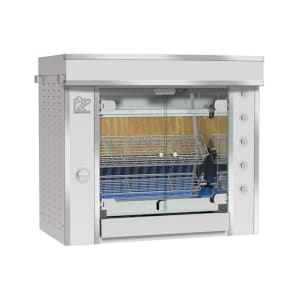 481-GF9752GSSNG Gas 2 Spit Commercial Rotisserie w/ 6 Bird Capacity, Natural Gas