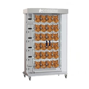 481-FFS11756GSSLP Gas 6 Spit Spatchcock Commercial Rotisserie w/ 24 Bird Capacity, Liquid Propane