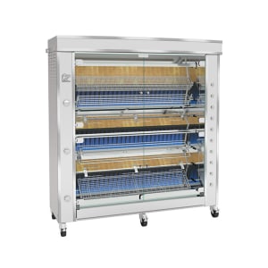 481-GF16758GSSNG Gas 8 Spit Commercial Rotisserie w/ 54 Bird Capacity, Natural Gas