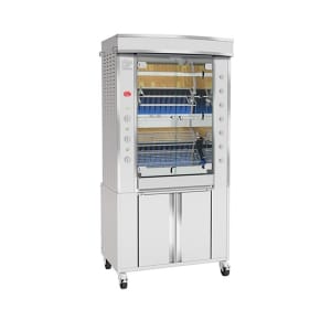 481-GF9755GSSNG Gas 5 Spit Commercial Rotisserie w/ 15 Bird Capacity, Natural Gas