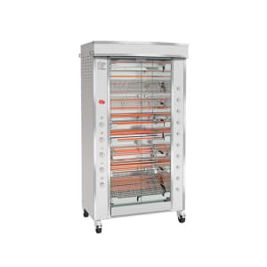481-GF9758ESS Electric 8 Spit Commercial Rotisserie w/ 24 Bird Capacity, 208-230v/3ph