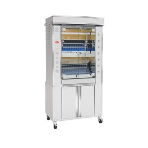 481-GF9755GSSLP Gas 5 Spit Commercial Rotisserie w/ 15 Bird Capacity, Liquid Propane