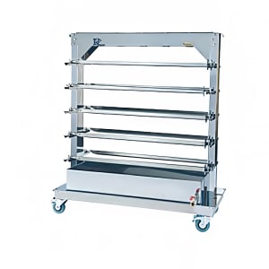 481-RACK10975MF Spit Rack for (10) Spits for MasterFlame 975 Rotisseries, Stainless Steel