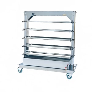 481-RACK101175 Spit Rack for (10) Spits for FauxFlame 1175 Rotisseries, Stainless Steel