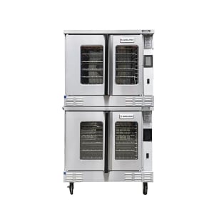 451-SUMG200LP Summit Double Full Size Liquid Propane Gas Convection Oven - 106,000 BTU 