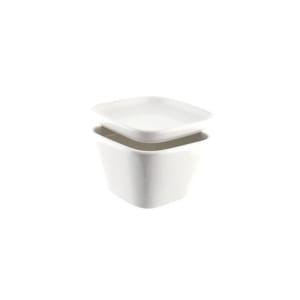 861-WTR3TPRBWLLID 3 1/2" Square Whittier Lid - Porcelain, White