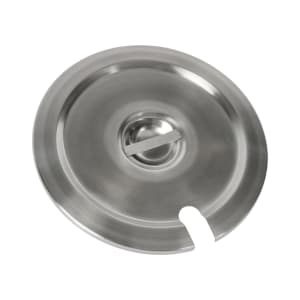 158-VIC01012 11 qt Vegetable Inset Cover - Notched, Stainless Steel
