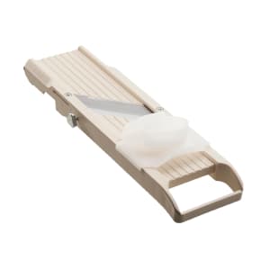 330-BN64 Japanese Mandoline Slicer w/ (3) Stainless Steel Blades - ABS Plastic, Beige