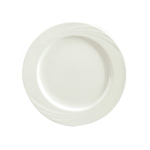 024-9180016 6 1/4" Round Porcelain Plate - Donna Pattern, White