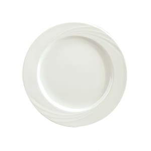 024-9180025 10 1/8" Round Porcelain Plate - Donna Pattern, White