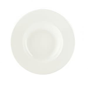 024-9130128 15 1/4 oz Round Porcelain Pasta Bowl - Fine Dining Pattern, White
