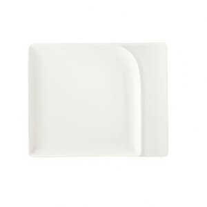 024-9132620 7-7/8" x 6-3/8" Rectangular Fine Dining Platter - Porcelain, Continental White