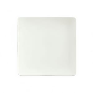 024-9131527 10 5/8" Square Porcelain Plate - Fine Dining Pattern, White