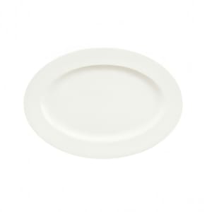 024-9132033 12-7/8" x 9" Oval Fine Dining Platter - Porcelain, Continental White