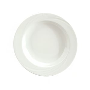 024-9180123 10 1/4 oz Round Porcelain Soup Bowl - Donna Pattern, White