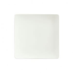 024-9131524 9 1/4" Square Porcelain Plate - Fine Dining Pattern, White