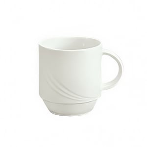 024-9185628 9 1/2 oz Porcelain Mug - Donna Pattern, White