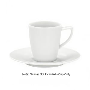 024-9195175 8 1/2 oz Porcelain Cup, Avanti Gusto Pattern, White