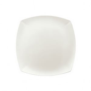 024-9321533 13" Square Porcelain Plate - Event Pattern, White