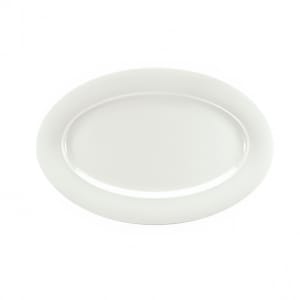 024-9192034 12-1/2" x 9" Oval Avanti Gusto Platter - Porcelain, Continental White