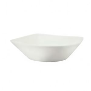 024-9323266 13 1/2 oz Square Porcelain Bowl - Event Pattern, White