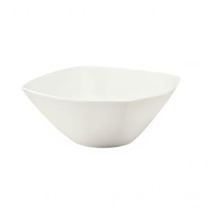 024-9323264 9 1/2 oz Square Porcelain Bowl - Event Pattern, White