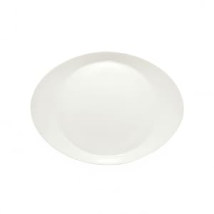 024-9351231 12 1/2" Oval Porcelain Plate - Creative Complements Pattern, White