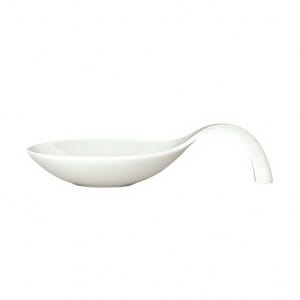 024-9356110 2 3/4 oz Round Porcelain Signature Bowl - Creative Complements Pattern, White