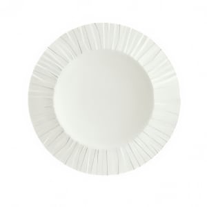 024-9360066 6 3/8" Round Porcelain Plate - Character Pattern, White